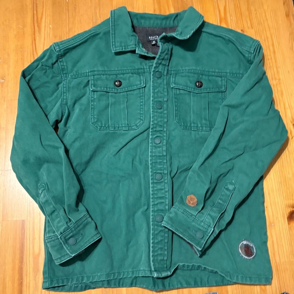 3/12$🫐Green Kids Jean Jacket